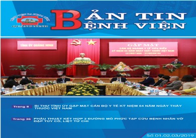 BẢN TIN BỆNH VIỆN SỐ 01,02,03/2019