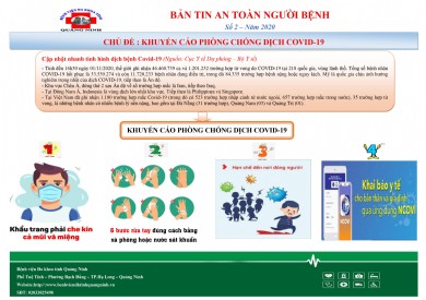 BẢN TIN AN TOÀN NGƯỜI BỆNH SỐ 2 NĂM 2020