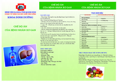 Lời khuyên dinh dưỡng dành cho người bệnh viêm gan mạn tính
