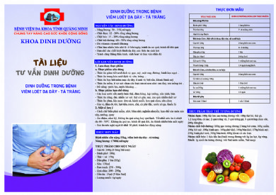 Lời khuyên và thực đơn dinh dưỡng dành cho người bệnh viêm loét dạ dày tá tràng