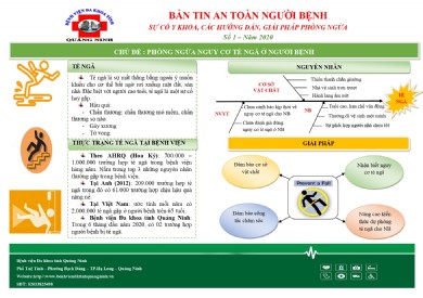 Bản tin an toàn người bệnh số 1 năm 2020
