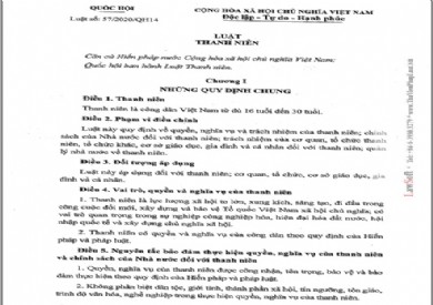 Luật Thanh niên (sửa đổi)