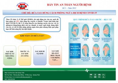 Bản tin an toàn người bệnh số 01-2021