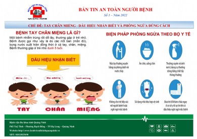 BẢN TIN AN TOÀN NGƯỜI BỆNH SỐ 01/2022