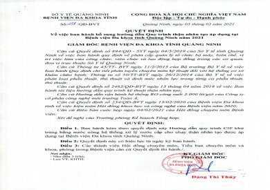 QUY TRÌNH THẬN NHÂN TẠO NĂM 2021