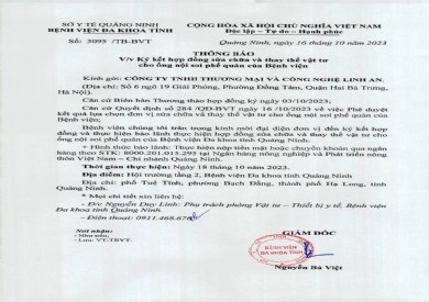 Thông báo ký kết hợp đồng (3095)