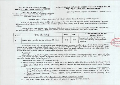 Mời báo giá mua sắm máy đo huyết áp tự động để bàn (3479)