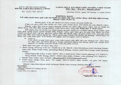 Mời báo giá vật tư thiết bị điện để sửa chữa thay thế lắp đặt (3355)