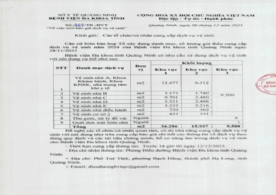 Mời báo giá dịch vụ vệ sinh (3669)