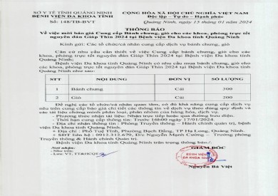 Mời báo giá cung cấp bánh chưng, bánh giò cho các khoa, phòng trực tết nguyên đán (148)