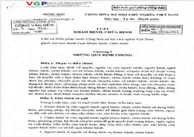 Luật khám bệnh, chữa bệnh