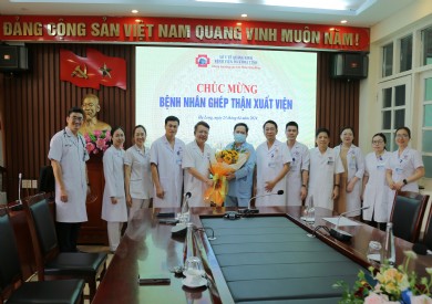 Người bệnh ghép thận đầu tiên tại Bệnh viện Đa khoa tỉnh Quảng Ninh hồi phục tốt, xuất viện sau 2 tuần điều trị