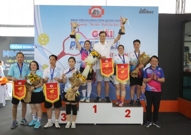 Bế mạc Giải Pickleball Bệnh viện Đa khoa tỉnh Quảng Ninh năm 2025 – Sôi động, kịch tính và đầy cảm xúc