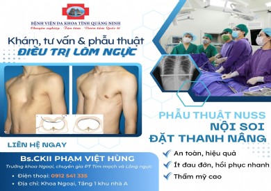 Lõm ngực bẩm sinh - cần phát hiện và điều trị sớm!
