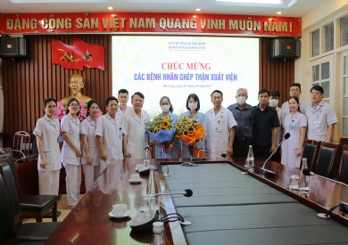 Từ nghĩa cử cao đẹp, hai bệnh nhân ghép thận tại BVĐK tỉnh Quảng Ninh hồi phục và xuất viện