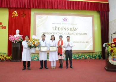 BỆNH VIỆN ĐA KHOA TỈNH QUẢNG NINH ĐÓN NHẬN CHỨNG CHỈ  ISO 15189:2022