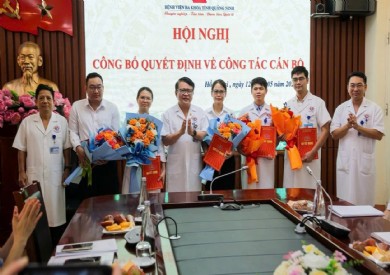 CÔNG BỐ QUYẾT ĐỊNH CỦA GIÁM ĐỐC BỆNH VIỆN ĐA KHOA TỈNH QUẢNG NINH VỀ CÔNG TÁC CÁN BỘ TẠI BỆNH VIỆN