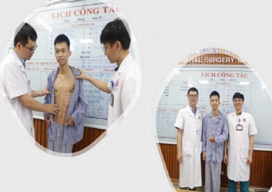 Thoát mặc cảm lõm ngực bẩm sinh nhờ phẫu thuật đặt thanh nâng ít xâm lấn