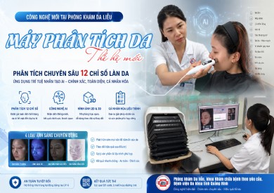 Công nghệ mới phân tích da chuyên sâu 12 chỉ số ứng dụng trí tuệ nhân tạo (AI)